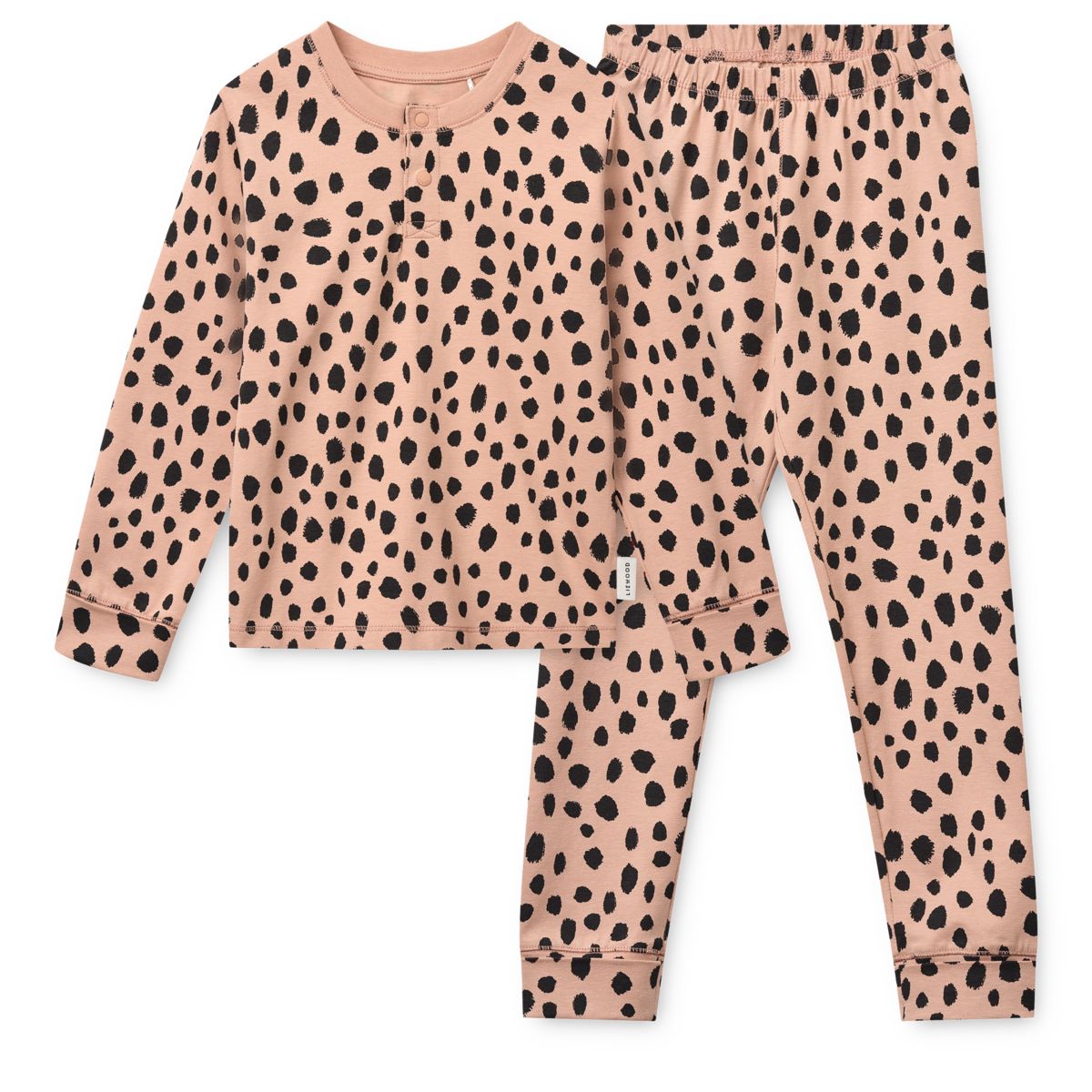 Liewood WILHELM Grow Pyjamas Set - Leo Spot / Pale tuscany - PYJAMAS SET