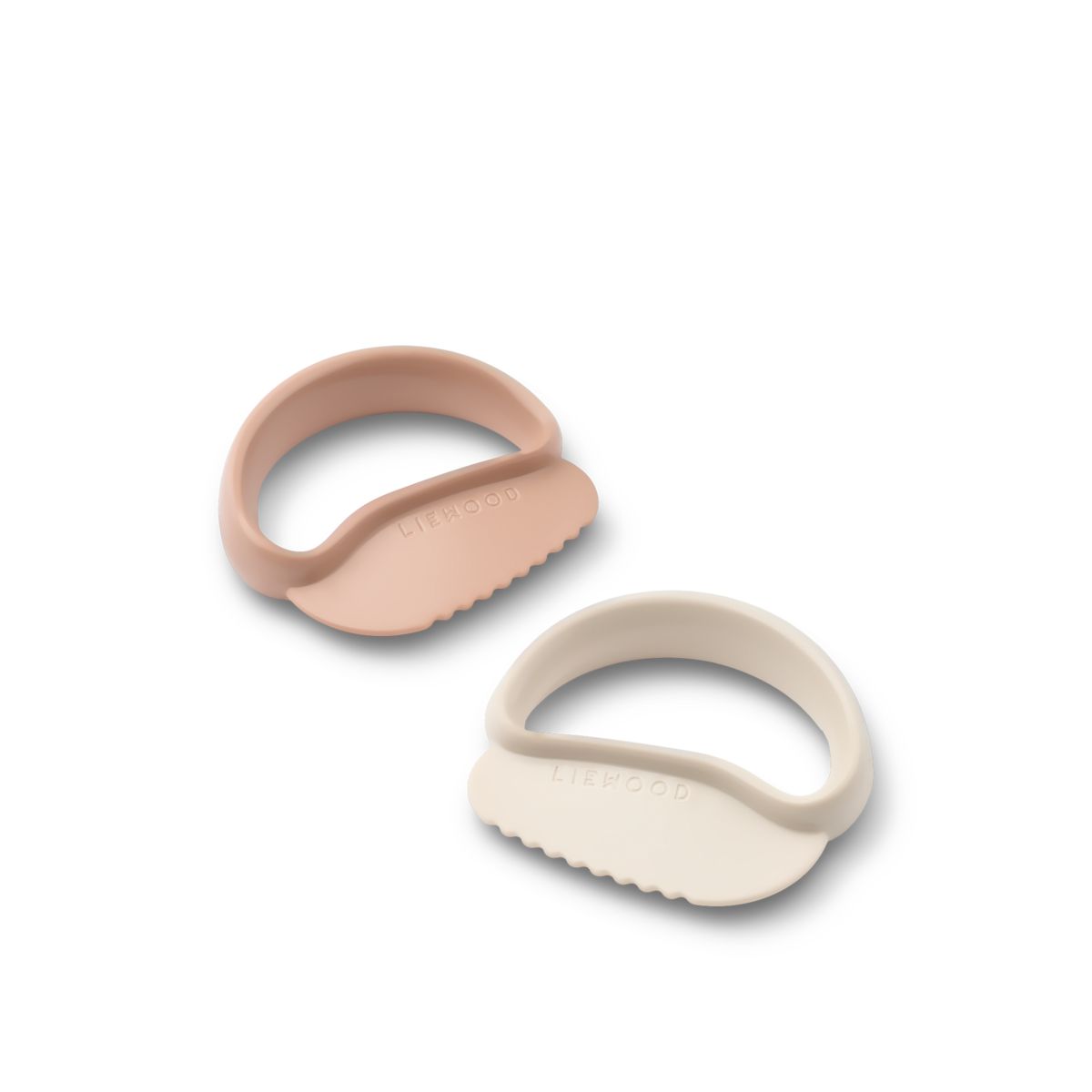 Liewood RIVEN Toddler Safe Cutter 2-Pack - Pale tuscany / Sandy - COOKING