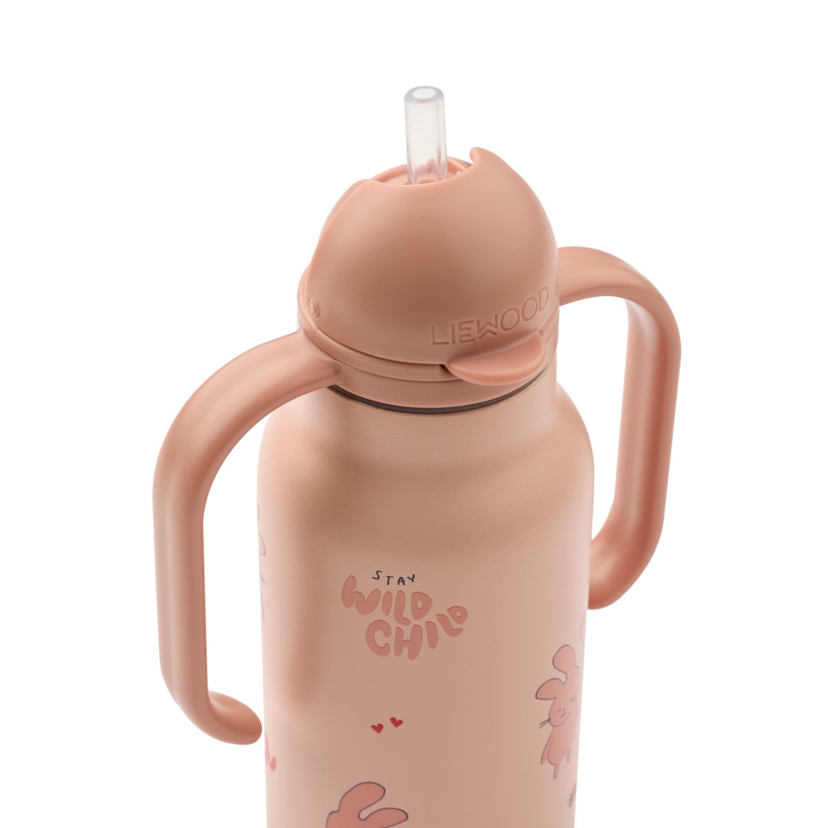 KIMMIE vandflaske i stål 250 ml - Wild child / Rosey