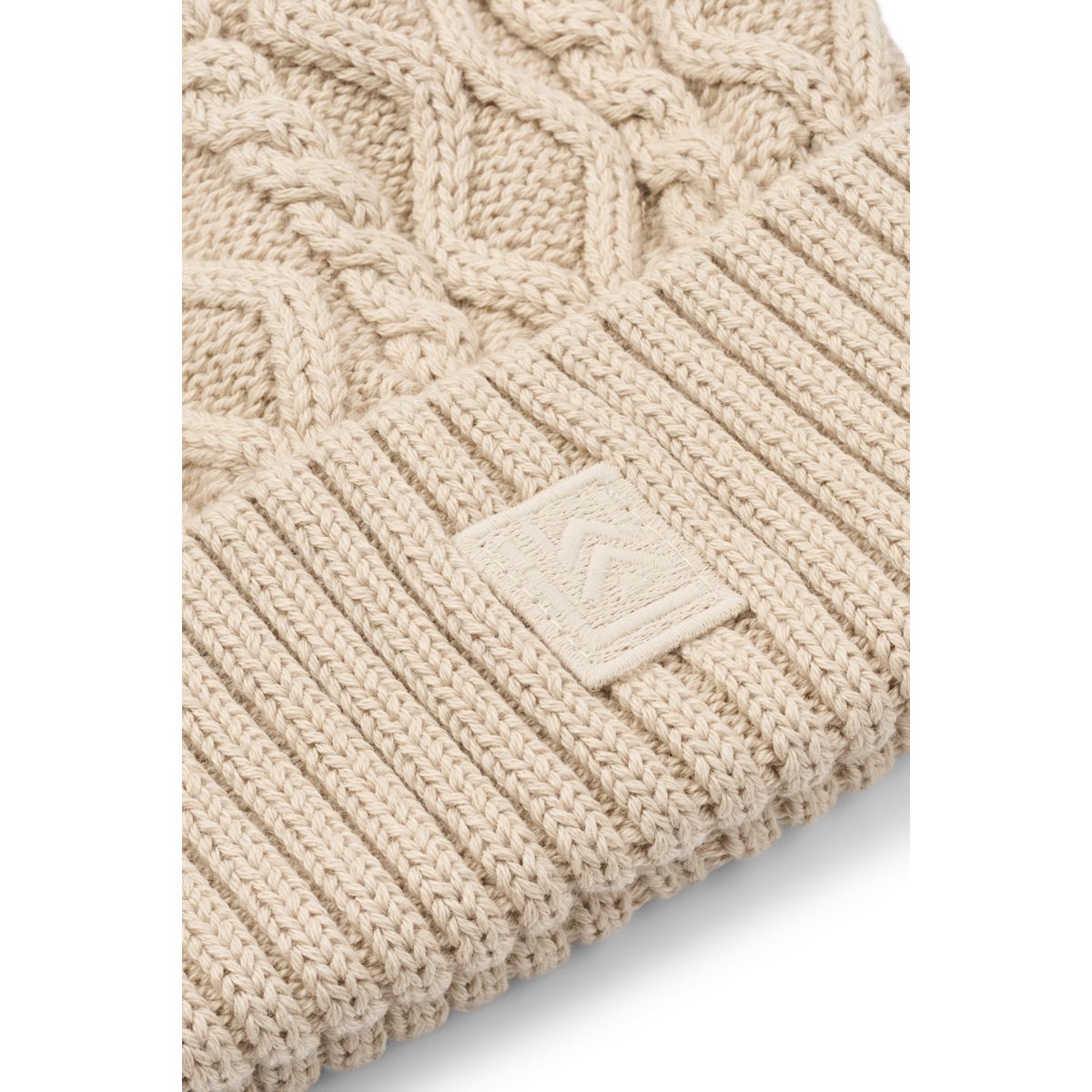 Liewood EZRA Cable Knit Beanie - Sandy - HATS/CAP