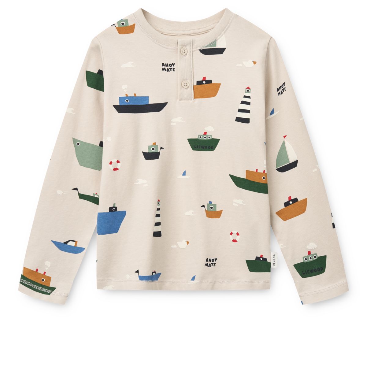 Liewood Wilhelm Printed Pyjamas Set - Sailing / Sandy - PYJAMAS SET