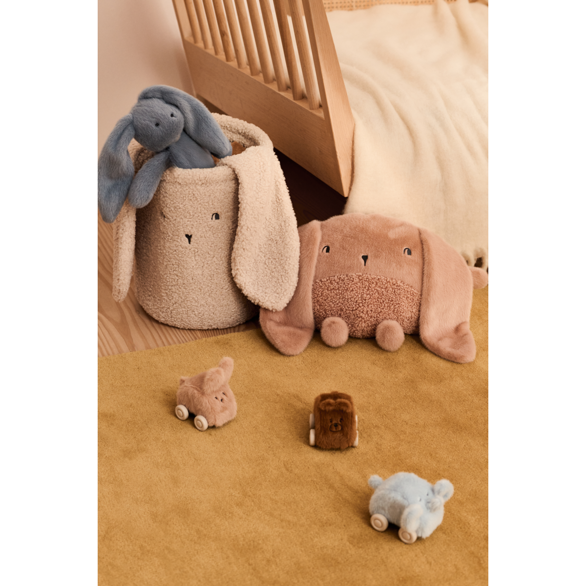 Lot de 3 voitures en peluche ANSEL - Pale tuscany Mix