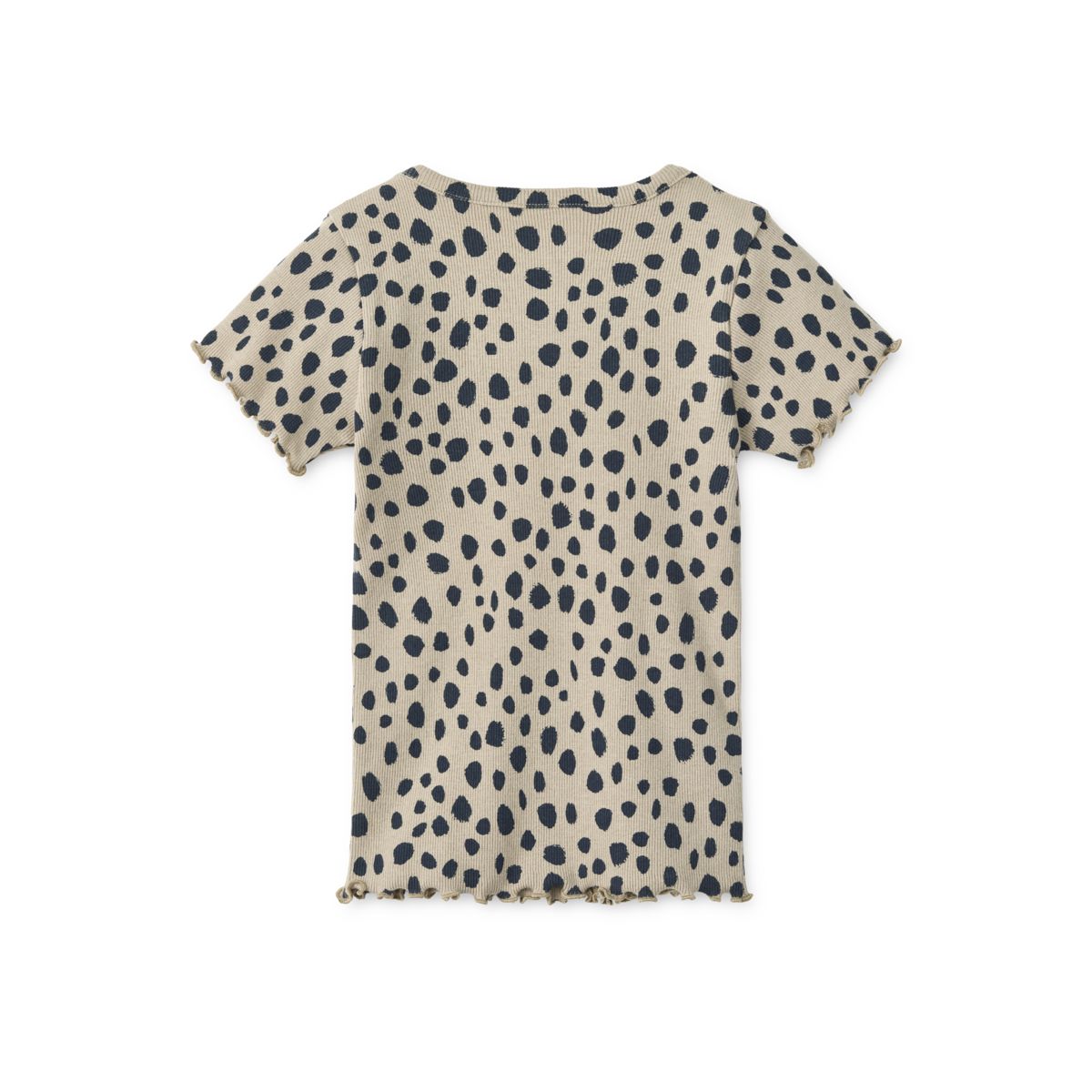 Liewood Nieve rib t-shirt - Leo spots / Mist - TSHIRT
