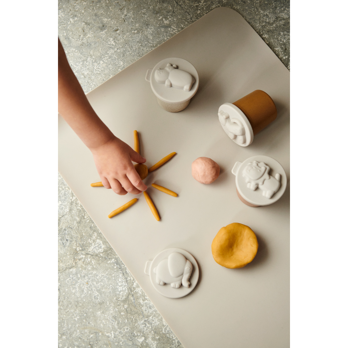 Liewood Rollie Playdough set 6-pack - Yellow mellow multi mix - CREATIVE TOYS
