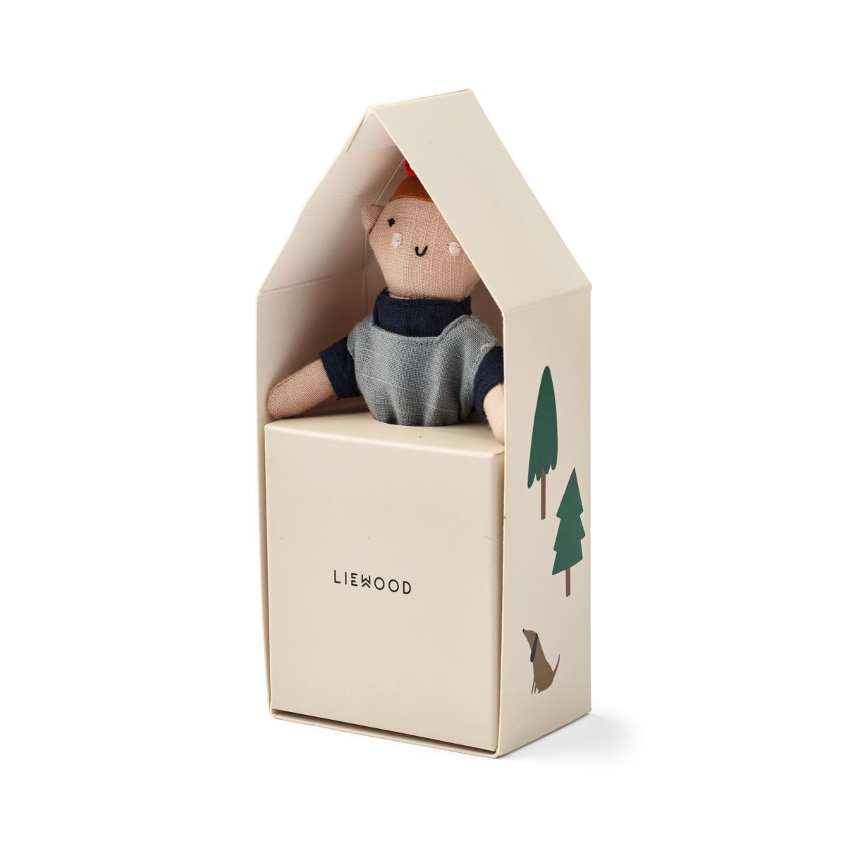 Liewood Mai Knitted Mini Doll - Sea blue multi mix - TEDDY