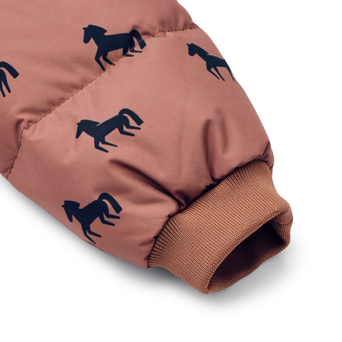 Liewood Polle Down Puffer Jacket - Horses / Dark rosetta - JACKET
