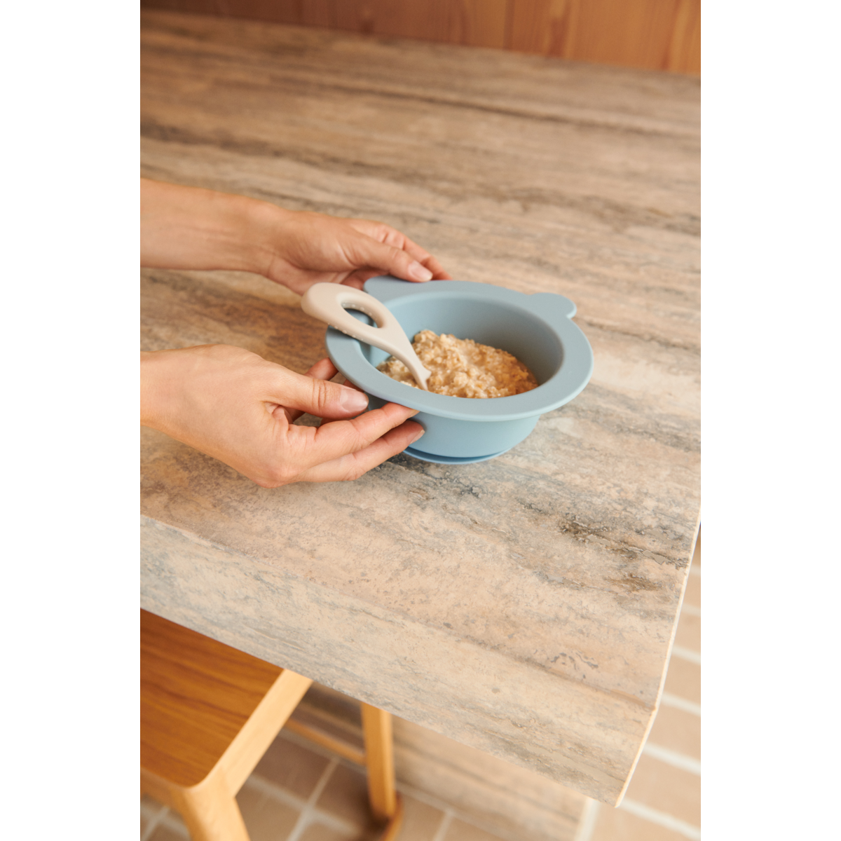 Liewood Peony Suction Bowl 2-Pack - Sea blue / Whale blue - BOWL