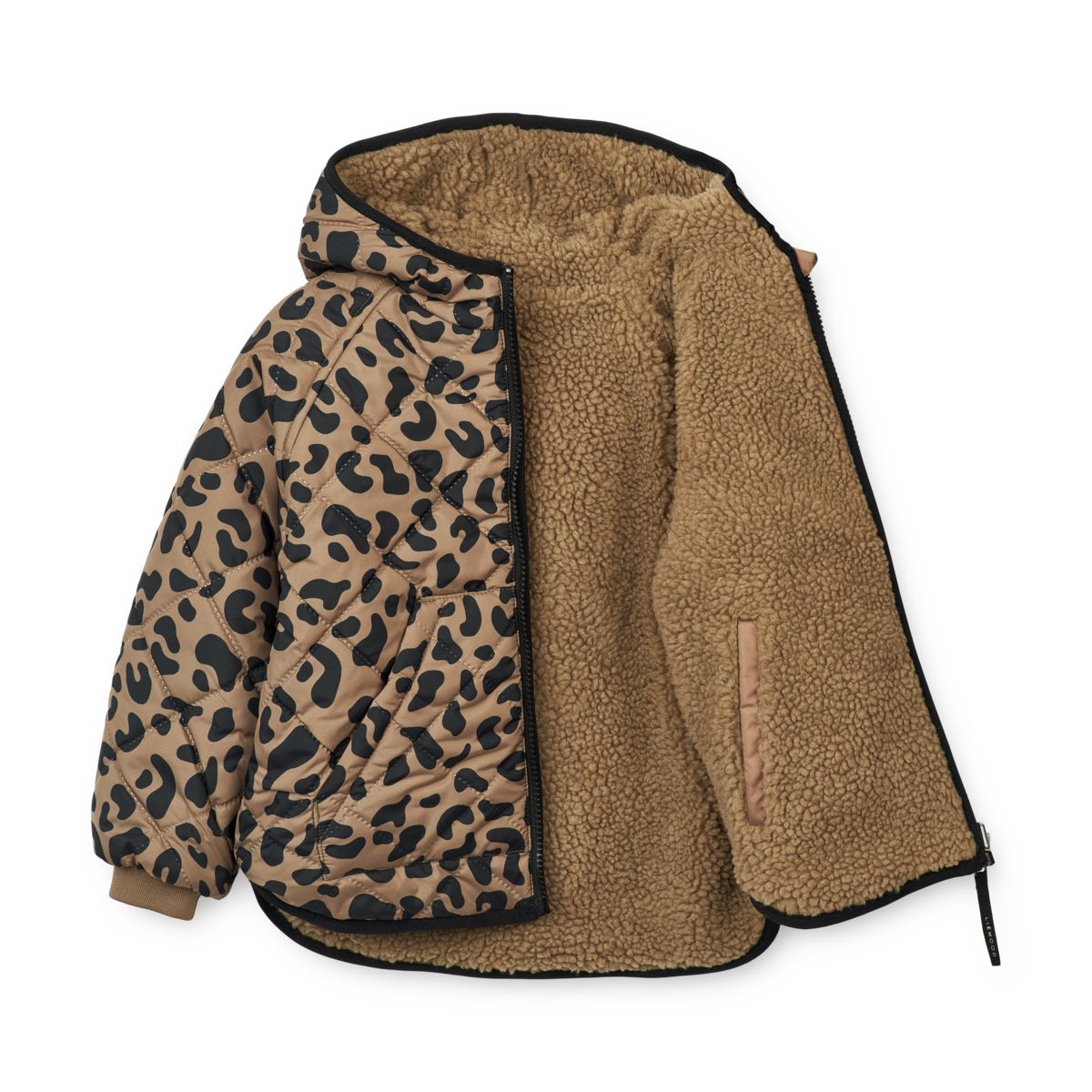 Liewood Jackson Reversible Jacket - Leo oat / Black panther - JACKET
