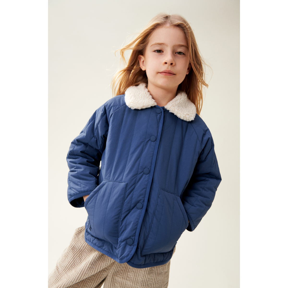Liewood Giro Jacket - Sandy / Indigo blue - JACKET