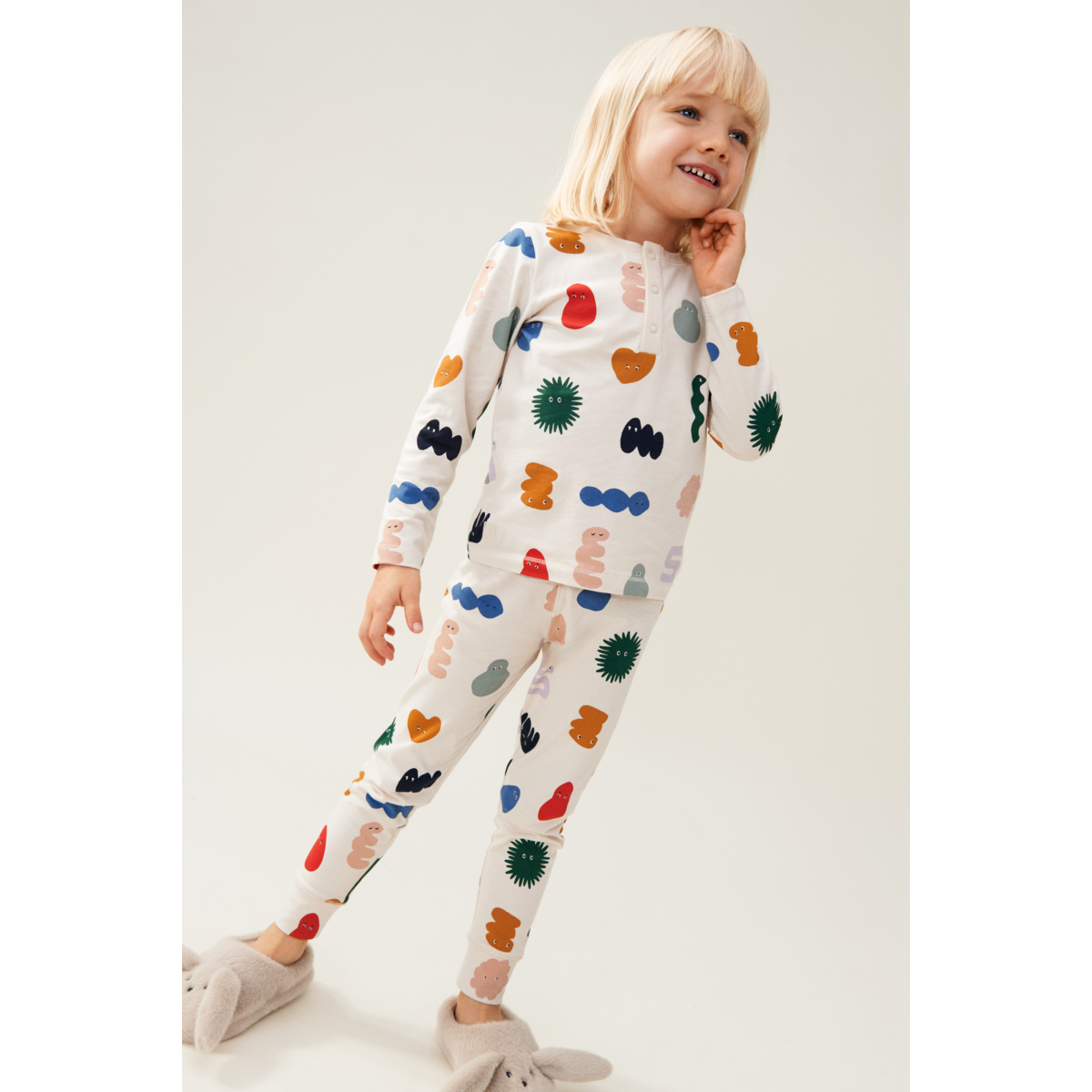 Liewood Wilhelm Printed Pyjamas Set - The liewood gang / Sandy - PYJAMAS SET