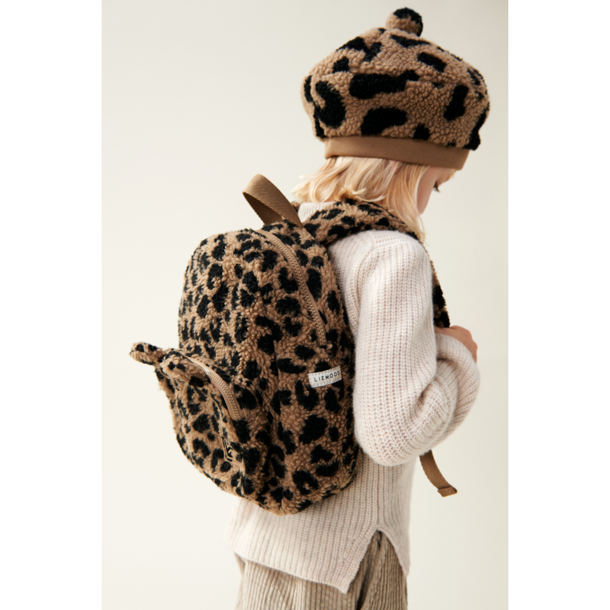 Liewood POPLAR Pile Beret Hat - Mega leo / Oat mix - HATS/CAP
