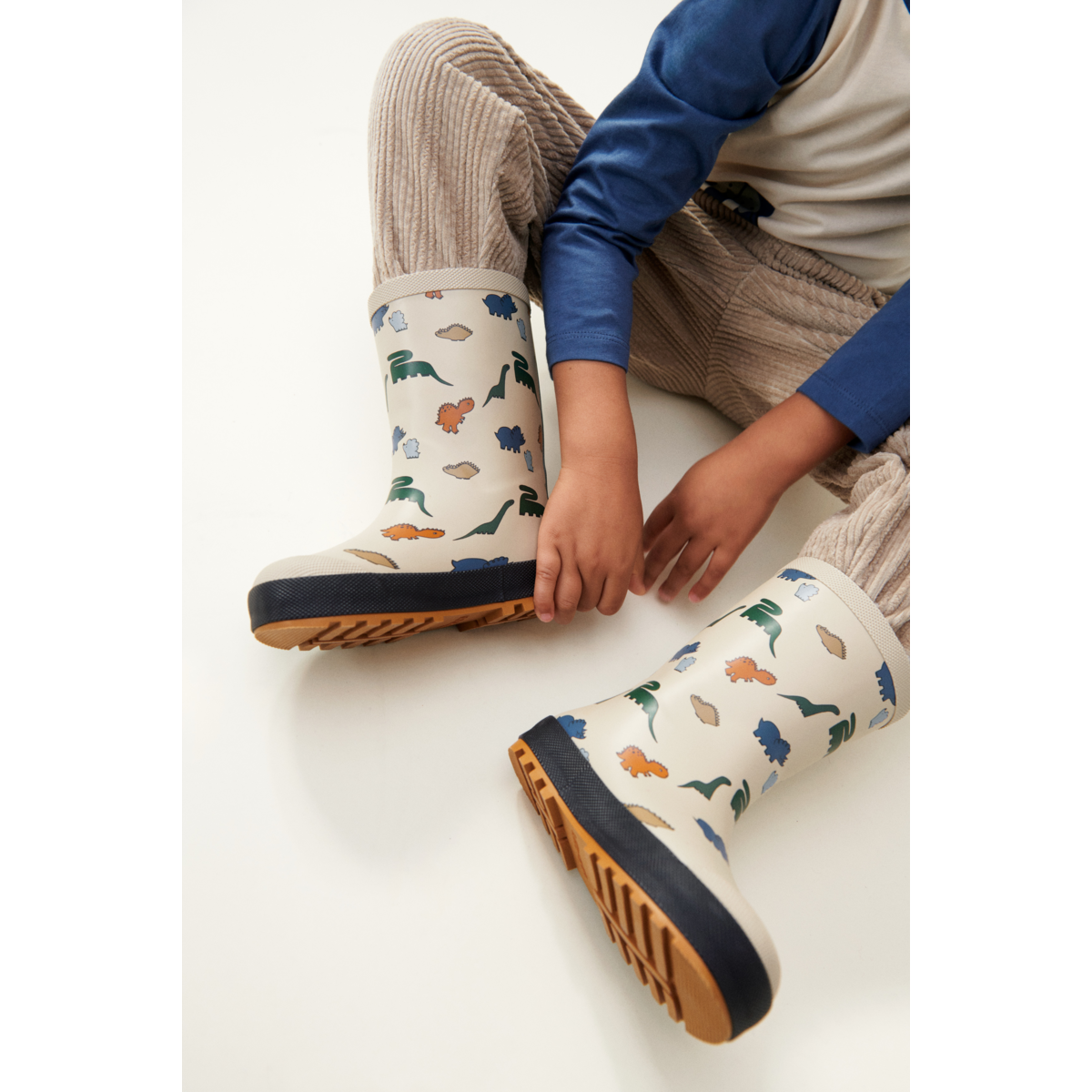 Liewood Mason Thermo Rain boots - Dinosaurs / Mist - THERMO BOOTS