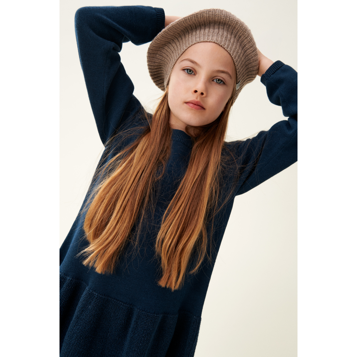 Liewood Borg Beret Hat - Oat melange - HATS/CAP