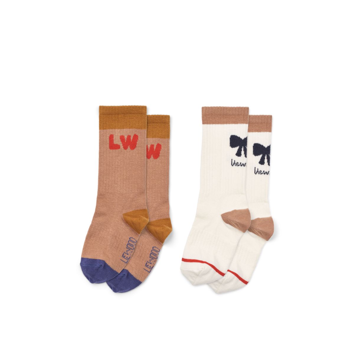 Liewood Annette Socks 2-Pack - Tuscany rose / Creme de la creme mix - SOCKS/STOCKINGS