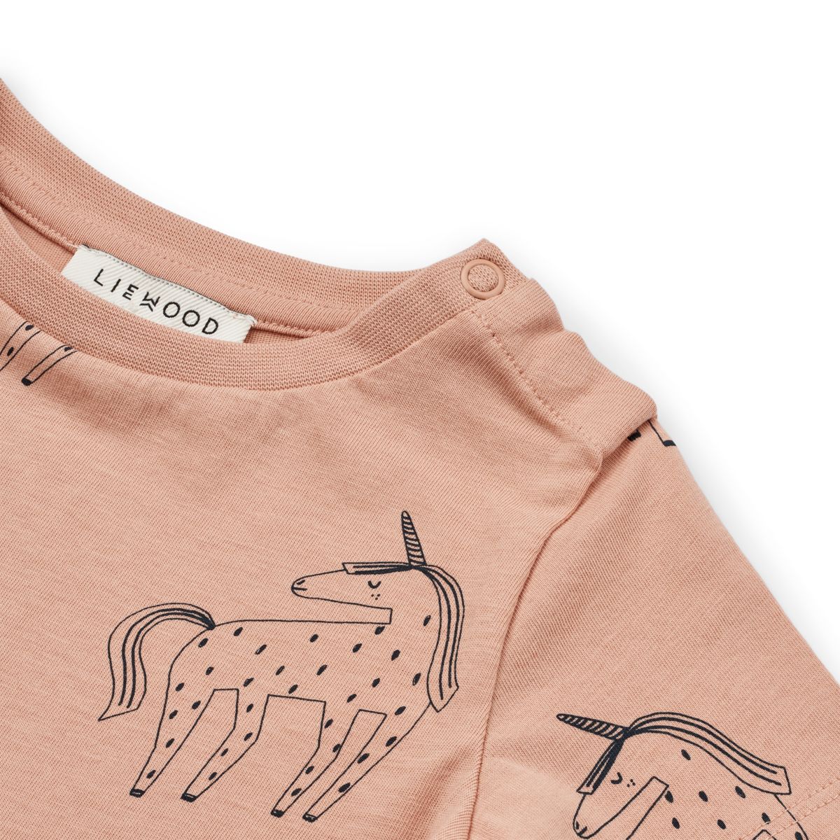 Liewood Apia Baby Printed Shortsleeve T-Shirt - Unicorn / Pale tuscany - TSHIRT