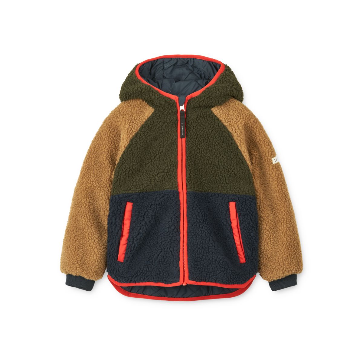 Liewood Jackson Reversible Jacket - Army brown multi mix - JACKET