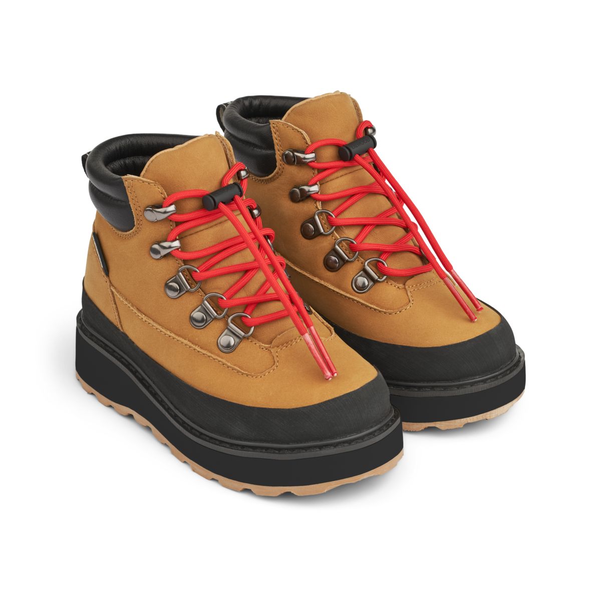Liewood Lucien Leather Boot - Golden caramel / Black - REGULAR BOOTS