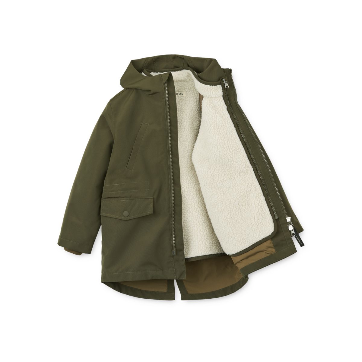 Liewood Timber 2-in-1 Jacket - Army brown mix - JACKET