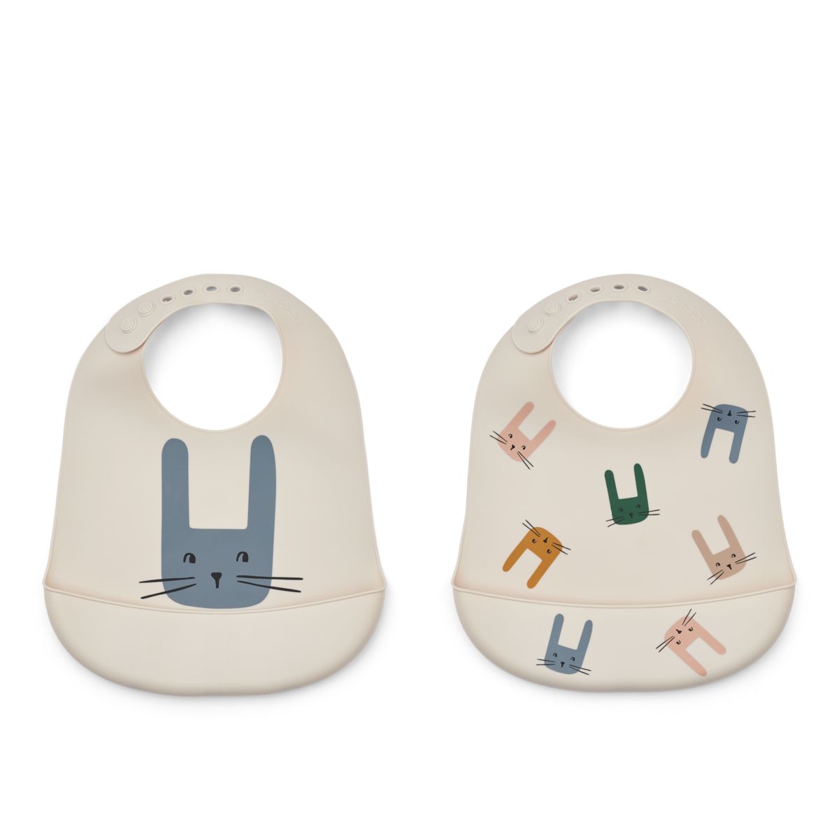 Liewood Tilda Printed Bib 2-Pack - Bunny / Sandy - BIB