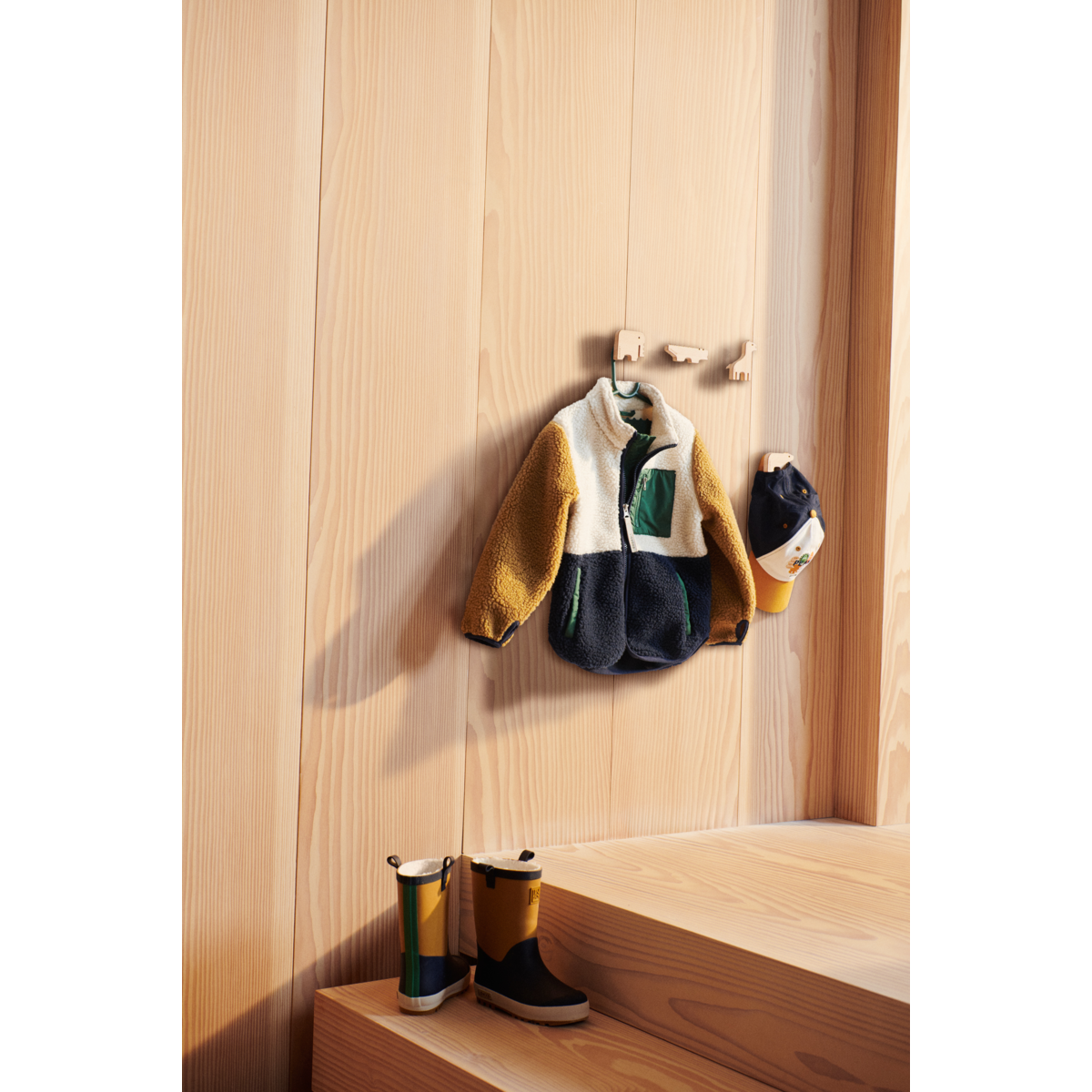 Liewood Nolan Pile Jacket - Classic navy multi mix - JACKET