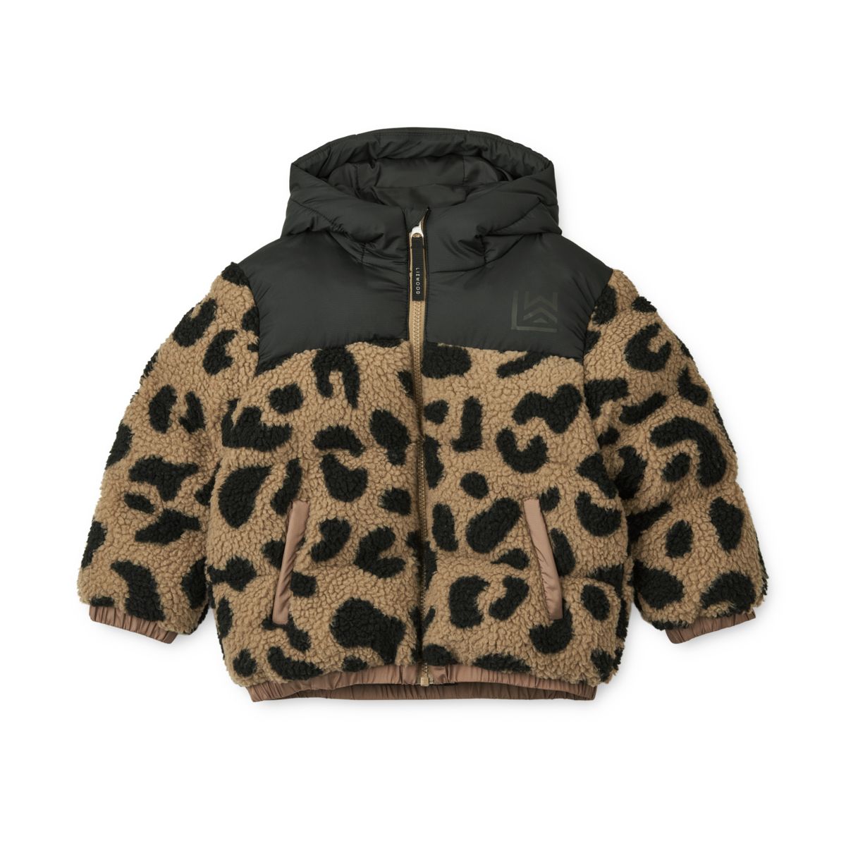 Liewood Niko pile puffer jacket - Mega leo / oat mix - JACKET