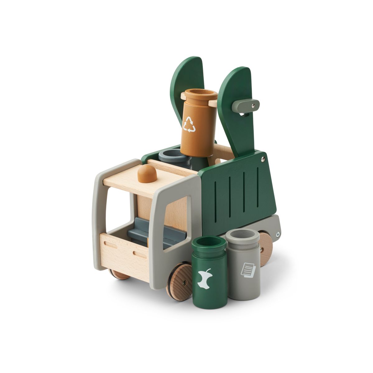 Liewood Irina Recycling Truck - Garden green multi mix - PRETEND PLAY