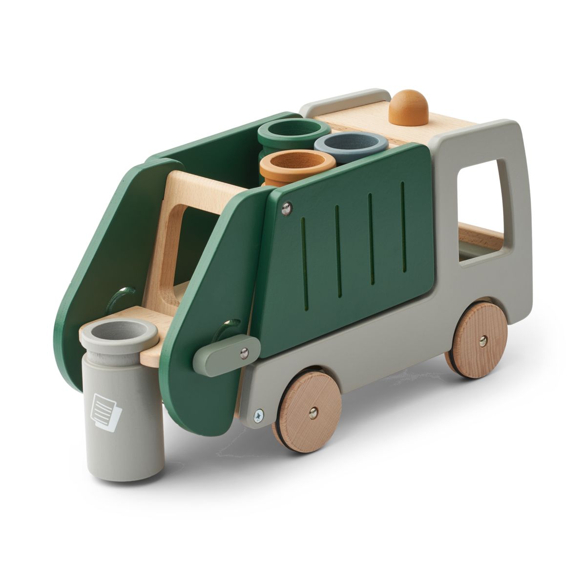 Liewood Irina Recycling Truck - Garden green multi mix - PRETEND PLAY