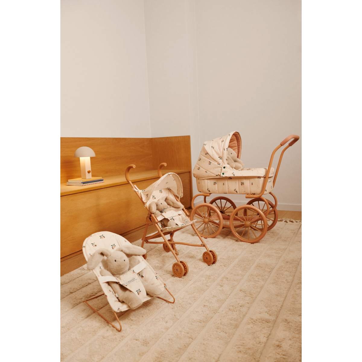 Liewood Elsie Doll Stroller - Peach / Sea shell - PRETEND PLAY