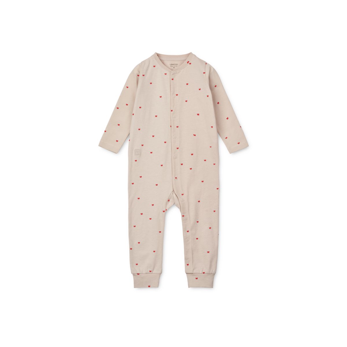 Liewood Birk Printed Pyjamas Jumpsuit - Holiday bow / Sandy - PYJAMAS JUMPSUIT