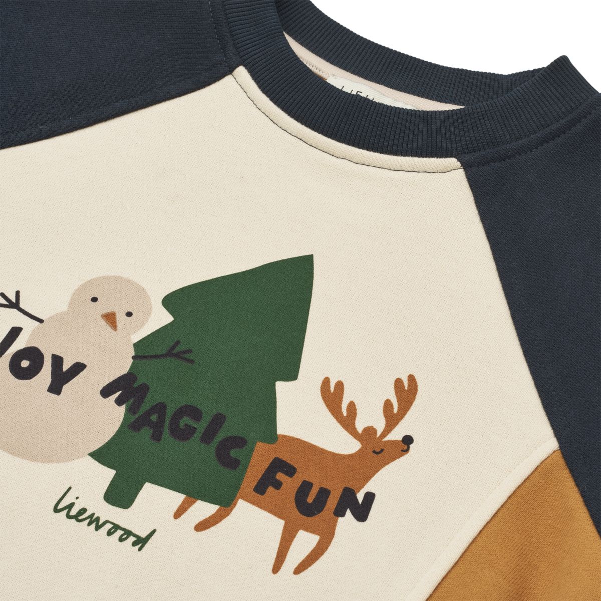 Liewood Aude placement sweatshirt - Holiday friends / Sandy - SWEATSHIRT