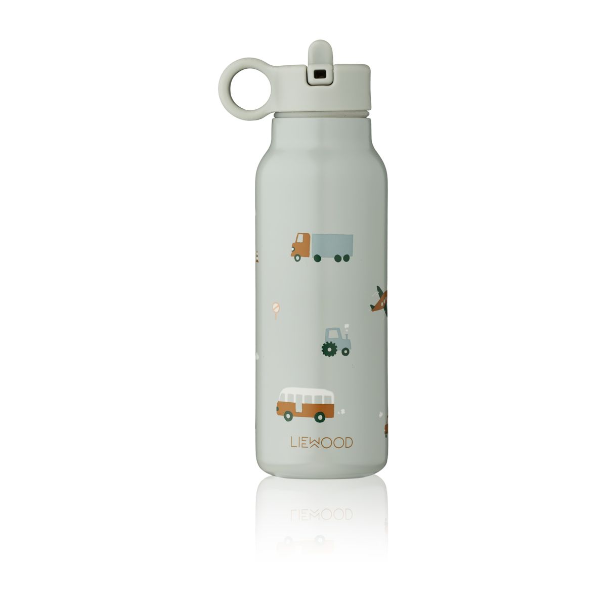 LIEWOOD FALK WATER BOTTLE 350 ML VEHICLES/DOVE BLUE MIX LIEWOOD FALK WATER BOTTLE 350 ML VEHICLES/DOVE BLUE MIX