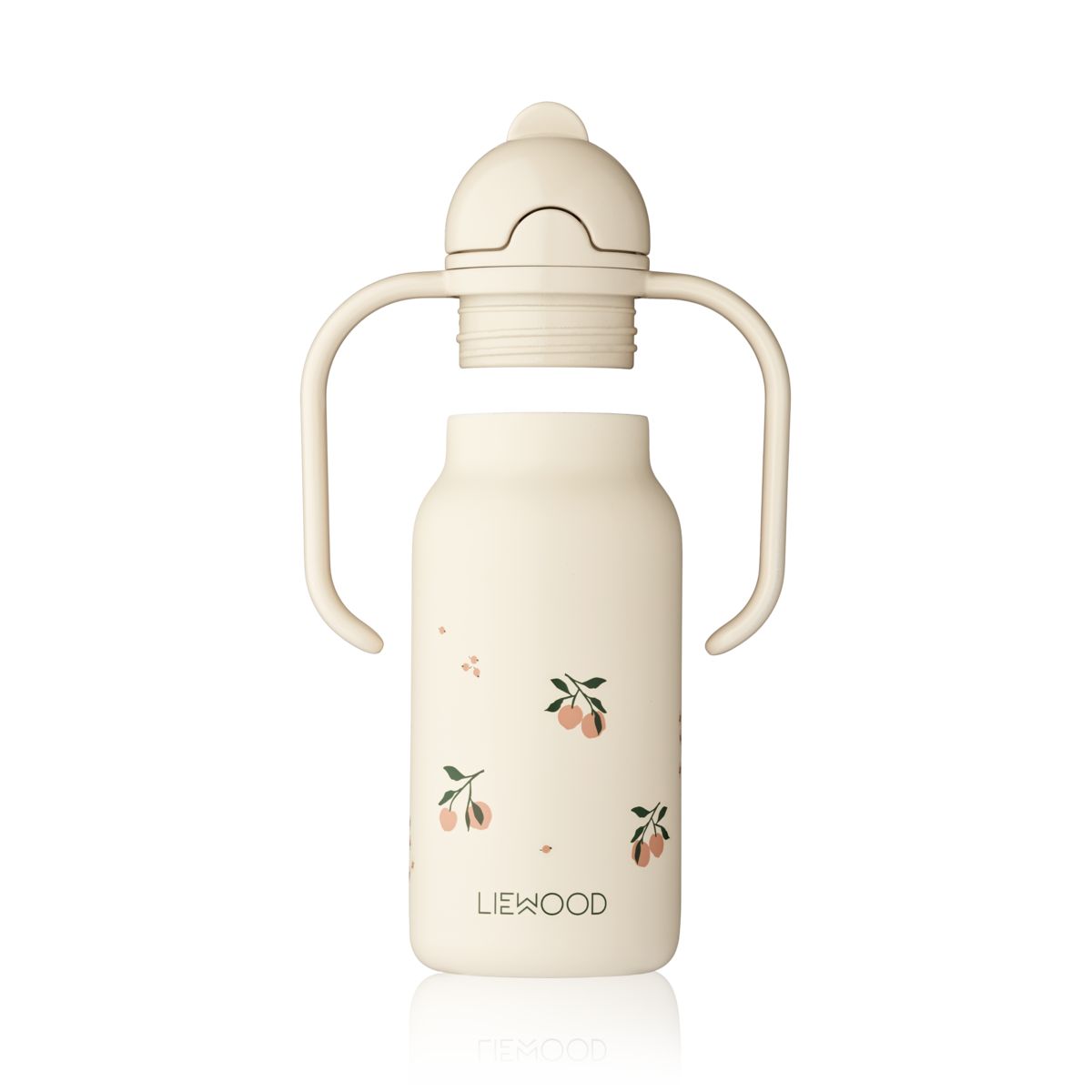 Liewood Kimmie Printed Bottle 250 Ml - Peach / Sea shell - WATER BOTTLE