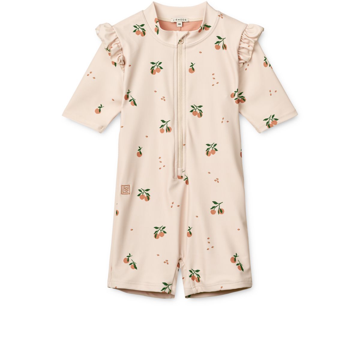 Liewood Amel printed swim jumpsuit - Peach / Sea shell - SWIMSUIT