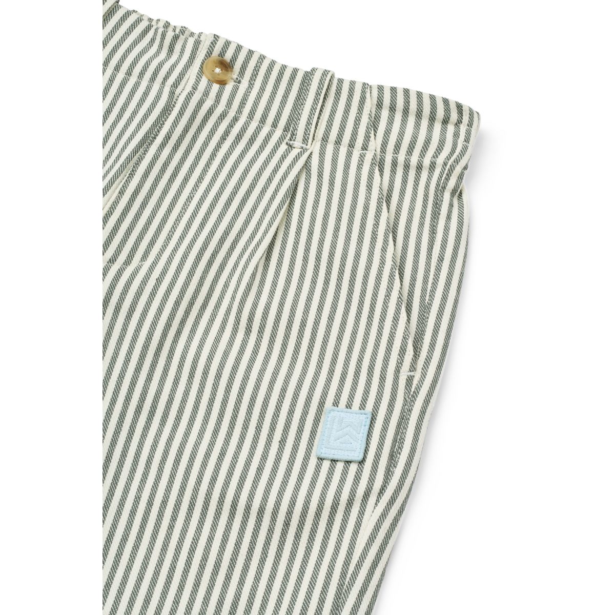 Liewood Barrett Stripe Shorts - Y/D Stripe Whale Blue / Creme de la Creme - SHORTS