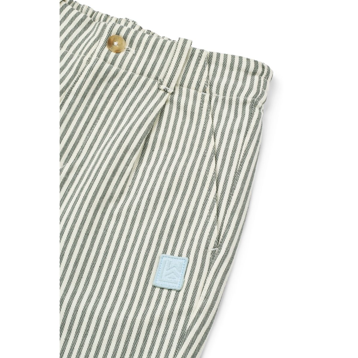 Liewood Beal Stripe Pants - Y/D Stripe Whale Blue / Creme de la Creme - PANTS