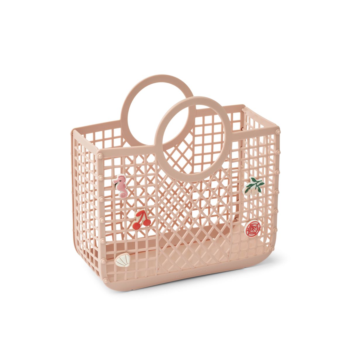Liewood Samantha Basket with Charms - Rose - BASKET BAG