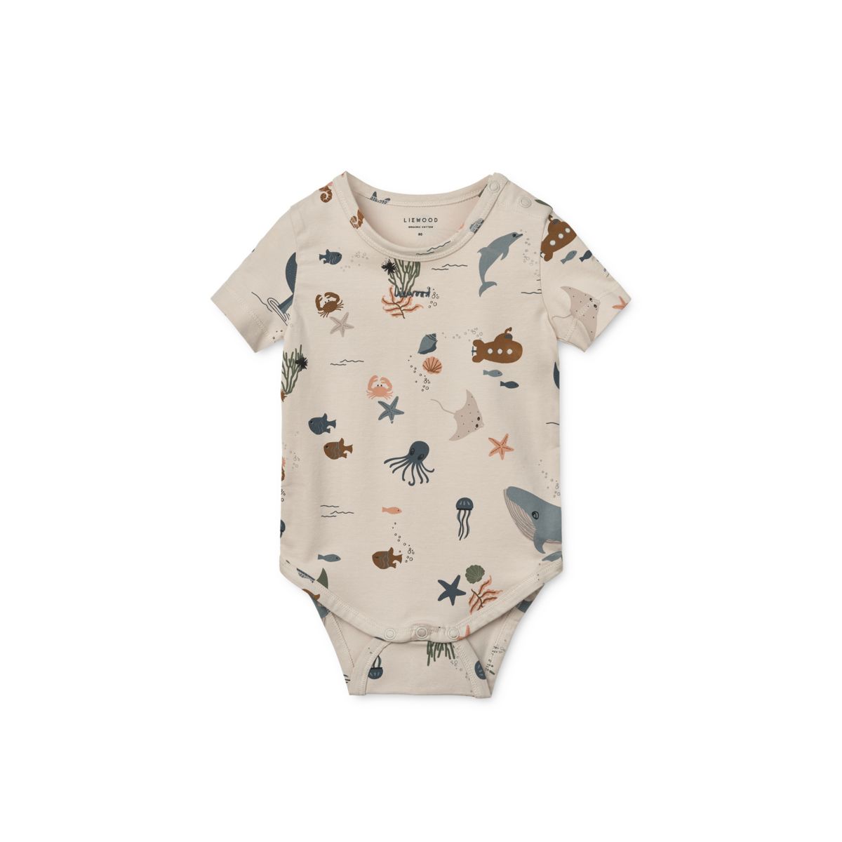 Liewood Yanni Baby Bodystocking - Sea creature / Sandy - BODYSTOCKING