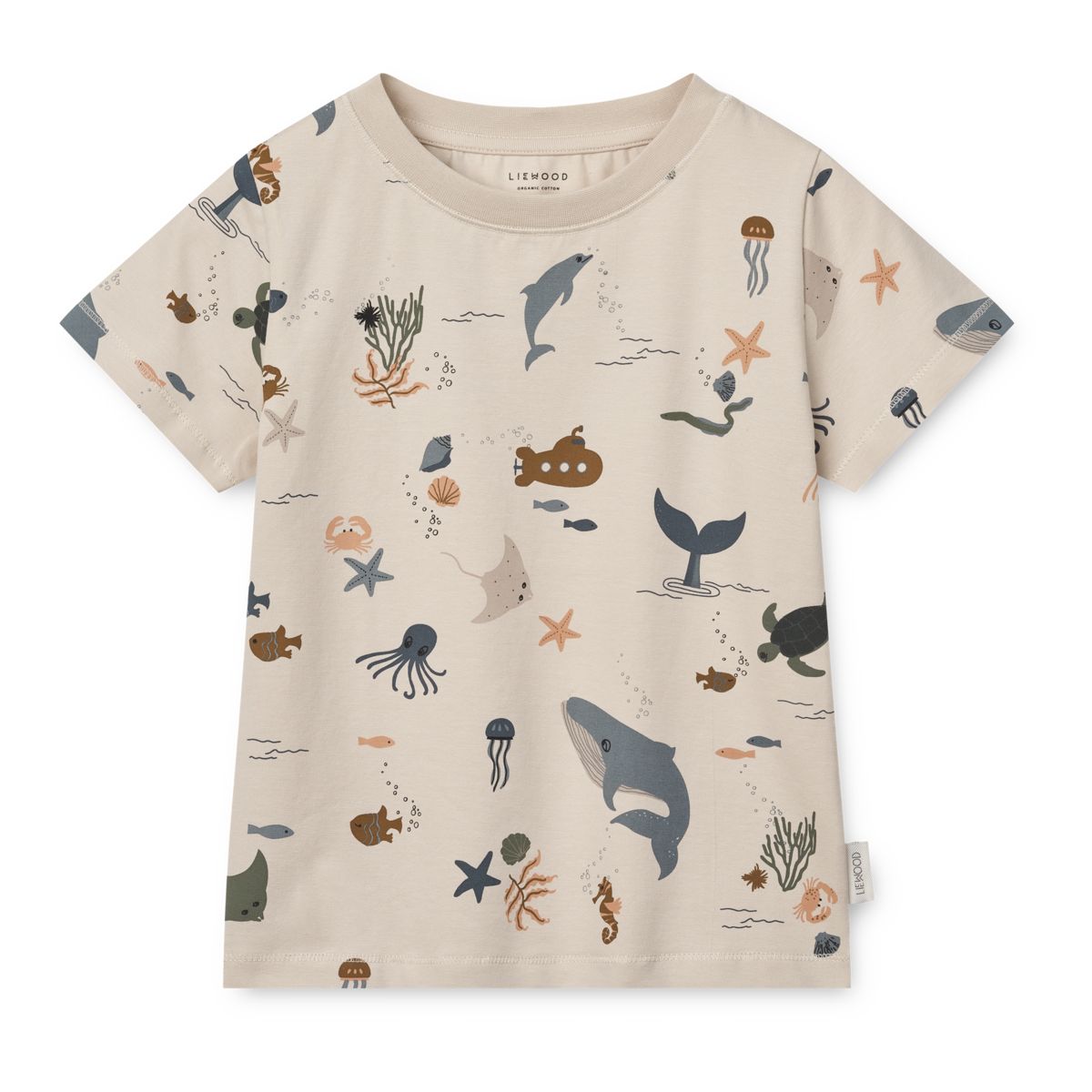Liewood Ilford Printed Set - Sea creature / Sandy - TSHIRT