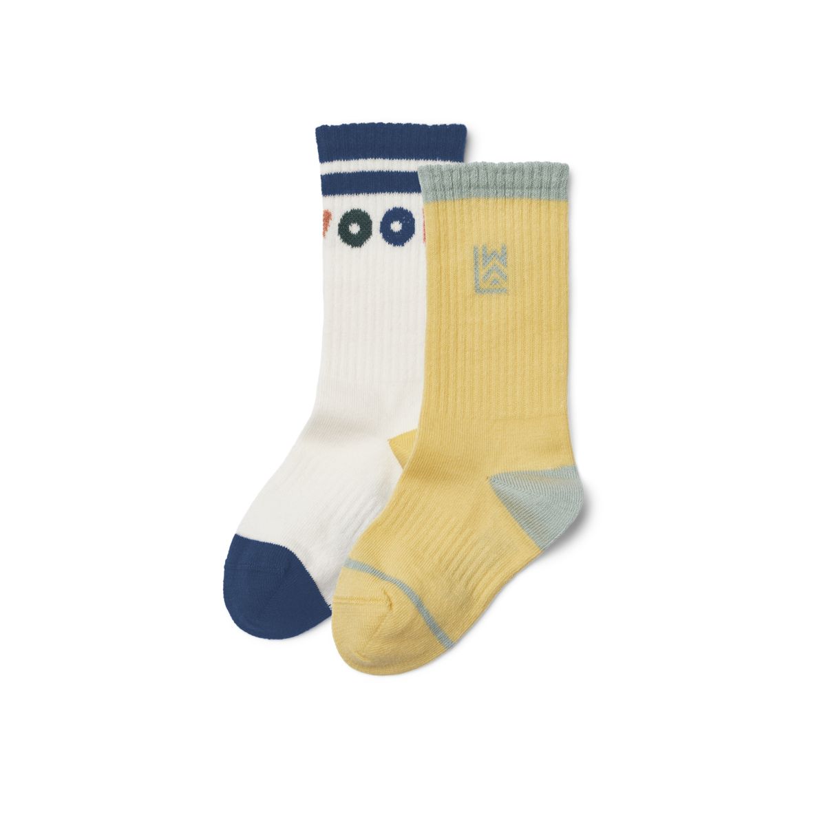 Liewood Annette Socks 2-Pack - Lemonade / Creme de la creme - SOCKS/STOCKINGS