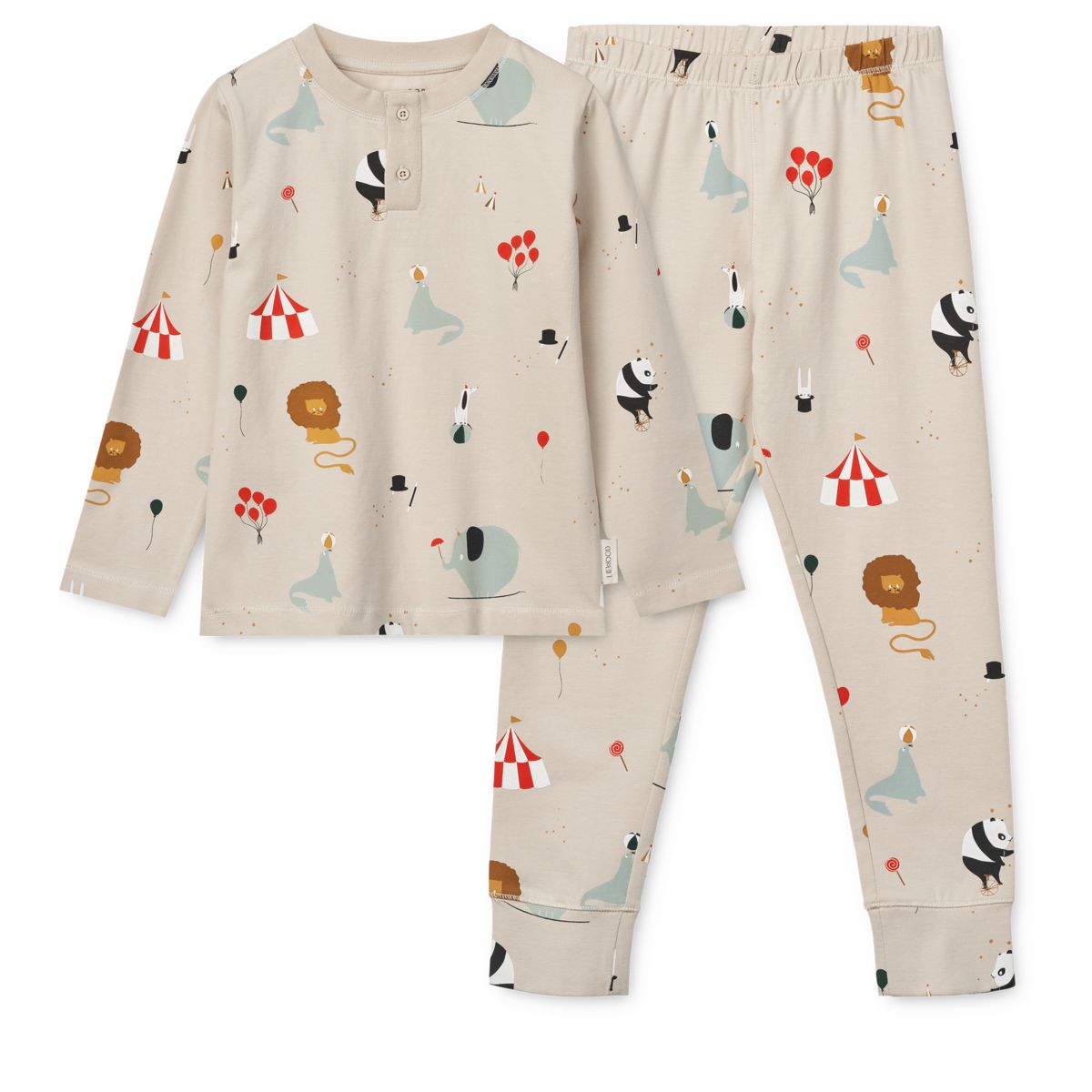 Liewood Wilhelm Printed Pyjama Set - Circus / Sandy - PYJAMAS SET