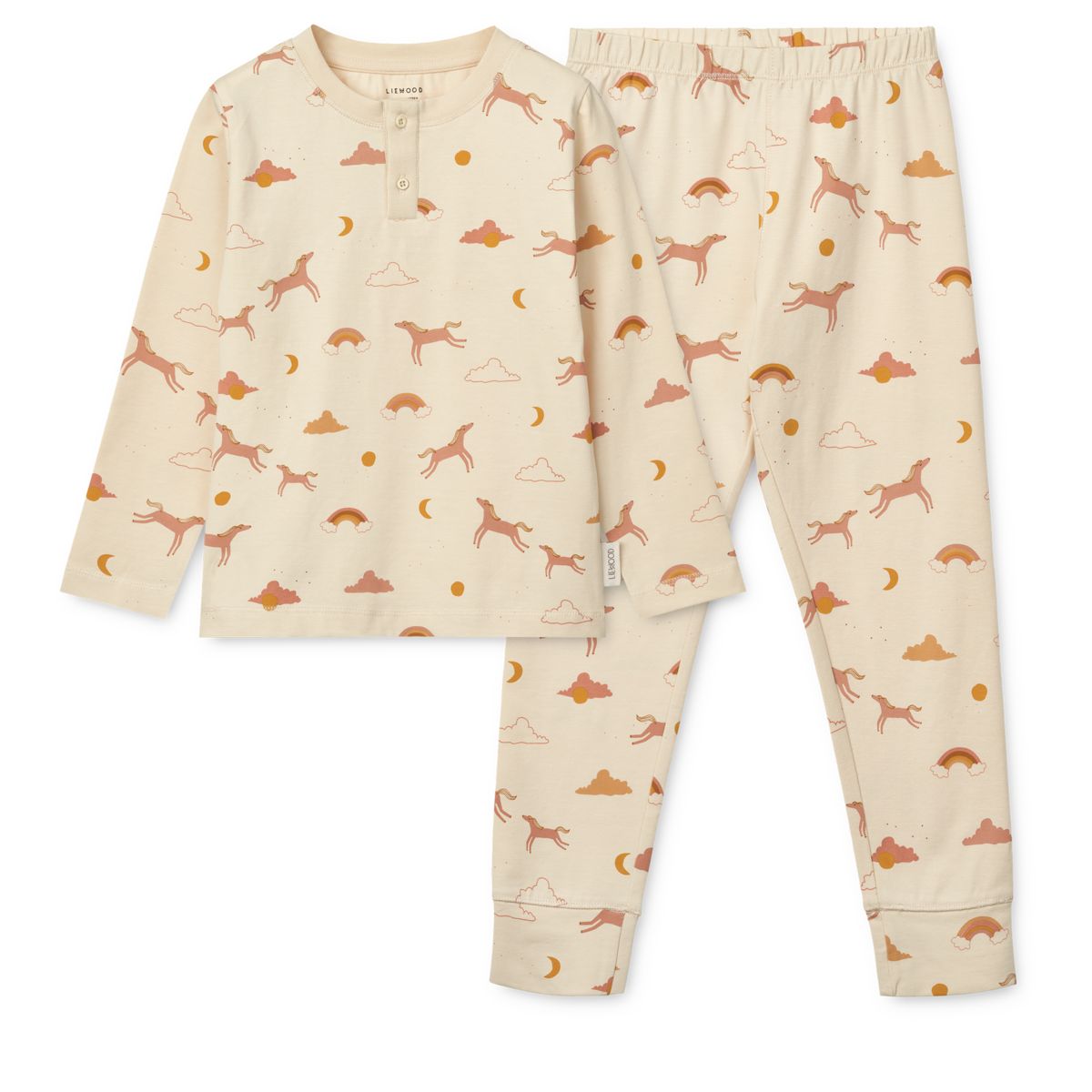 Liewood Wilhelm Printed Pyjama Set - Dream / Ecru - PYJAMAS SET