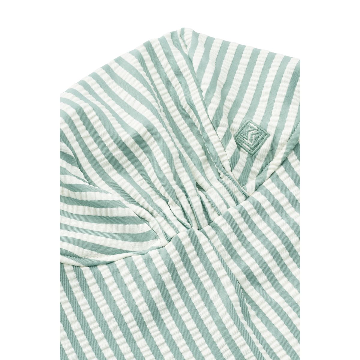 Liewood Cecilia Seersucker Swim Hat - Stripe Peppermint / Crisp white - SWIM HAT