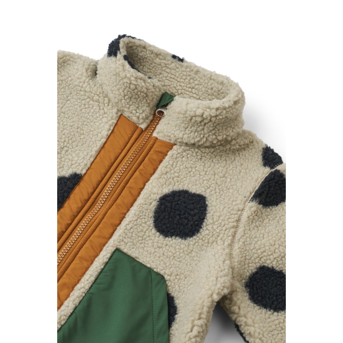 Liewood Noam Pile Jacket - Spot dots / Mist - JACKET
