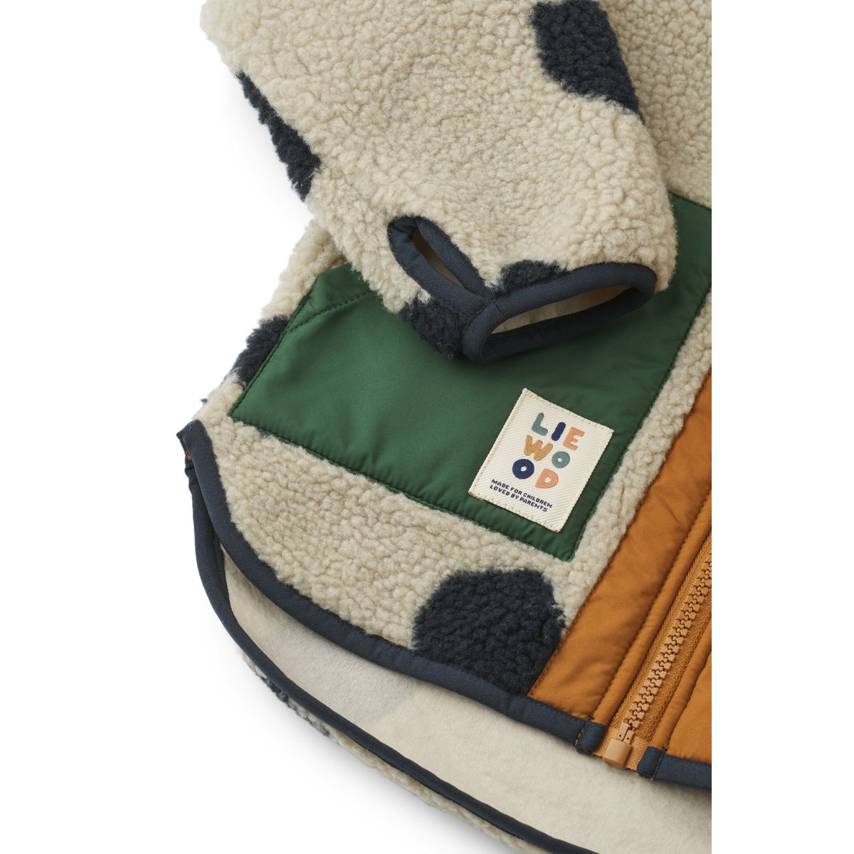 Liewood Noam Pile Jacket - Spot dots / Mist - JACKET