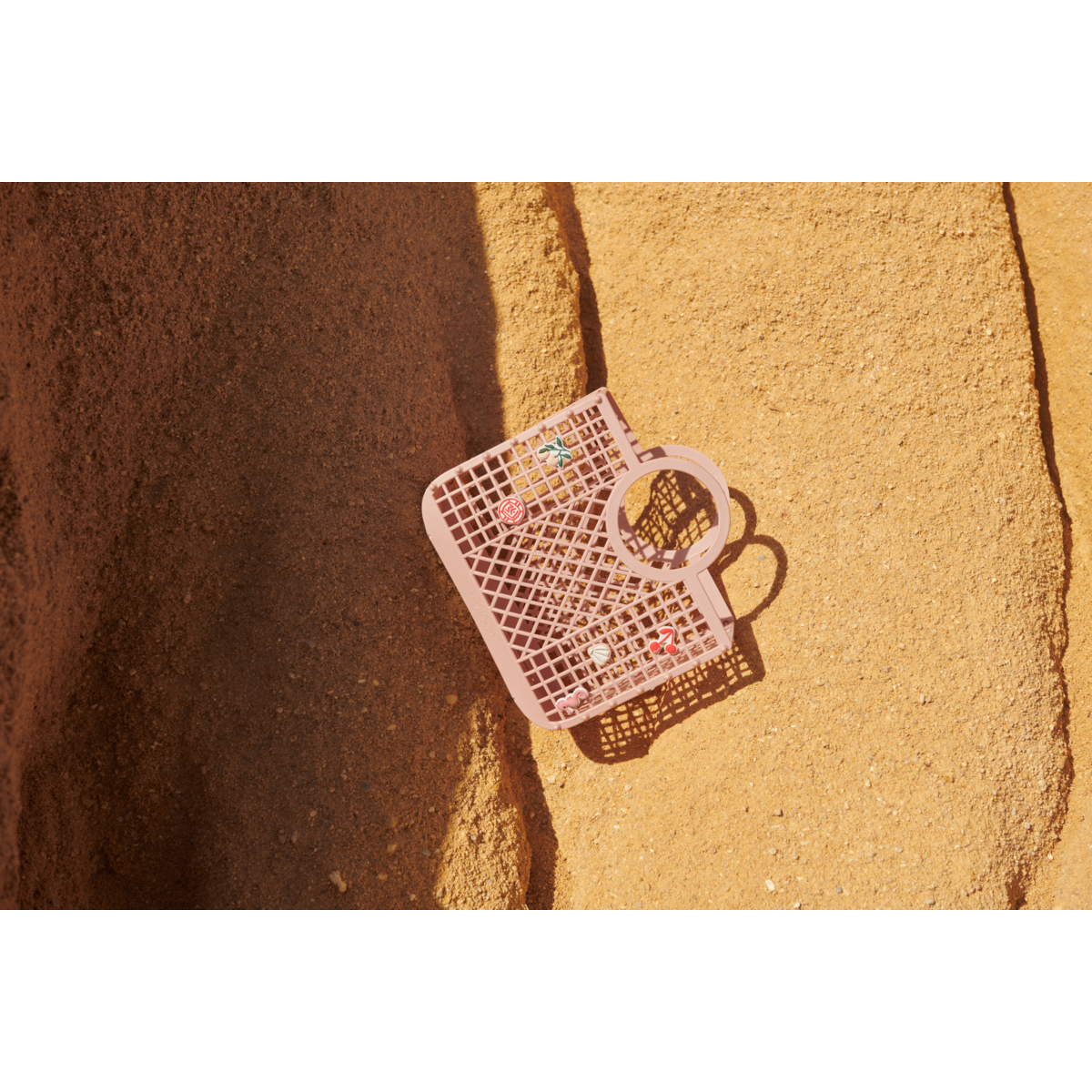 Liewood Samantha Basket with Charms - Rose - BASKET BAG