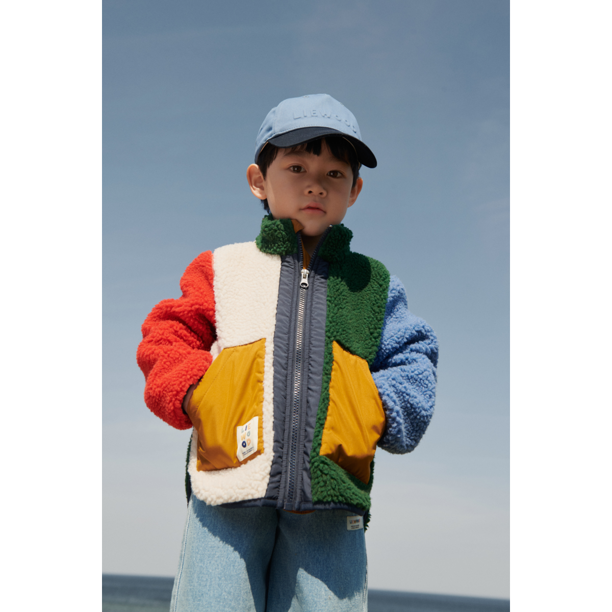 Liewood Noam Pile Jacket - Garden green multi mix - JACKET