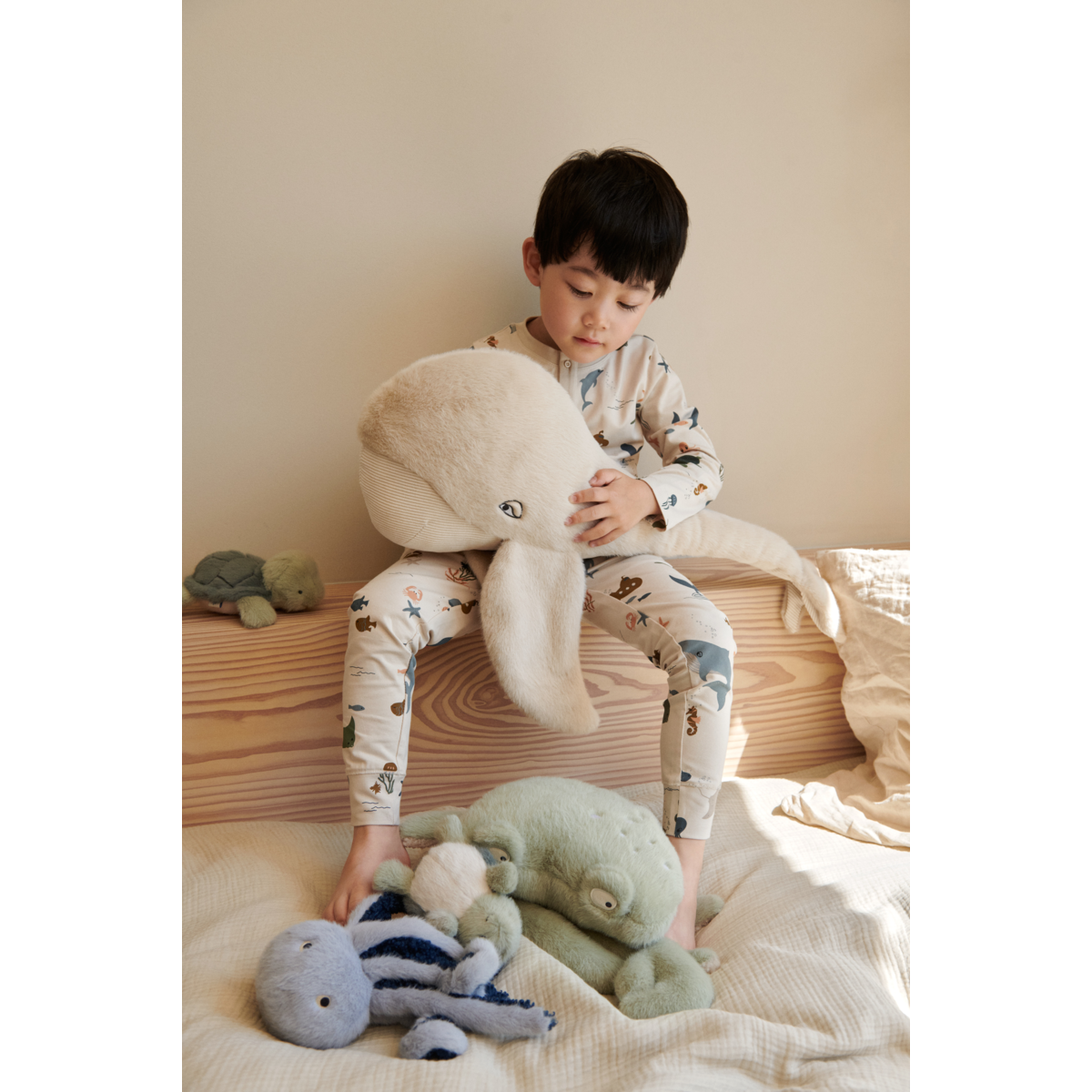 Liewood Berto Crab Teddy - Faune green - TEDDY