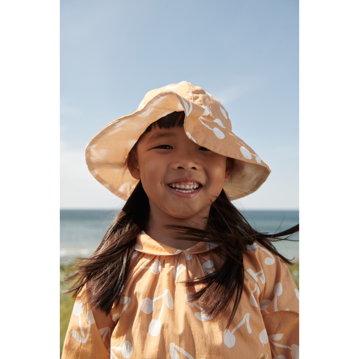Liewood Amelia Reversible Sun Hat - Cherry blossom / Light apricot - HATS/CAP