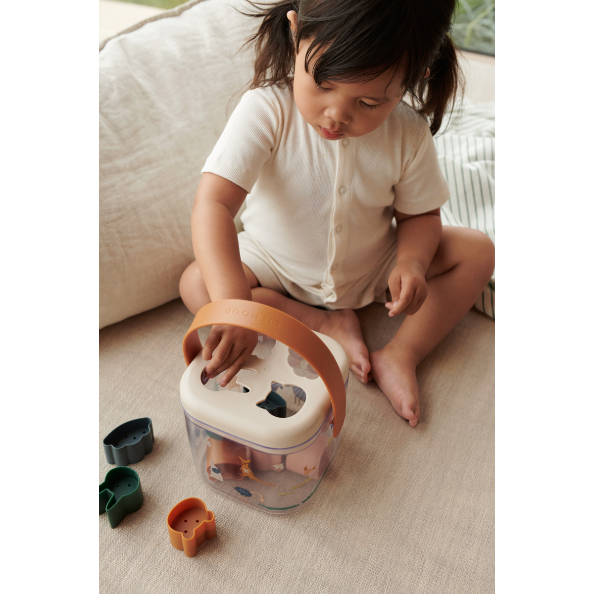 Liewood Lucinda Puzzle Box - All together / Sandy - CREATIVE TOYS