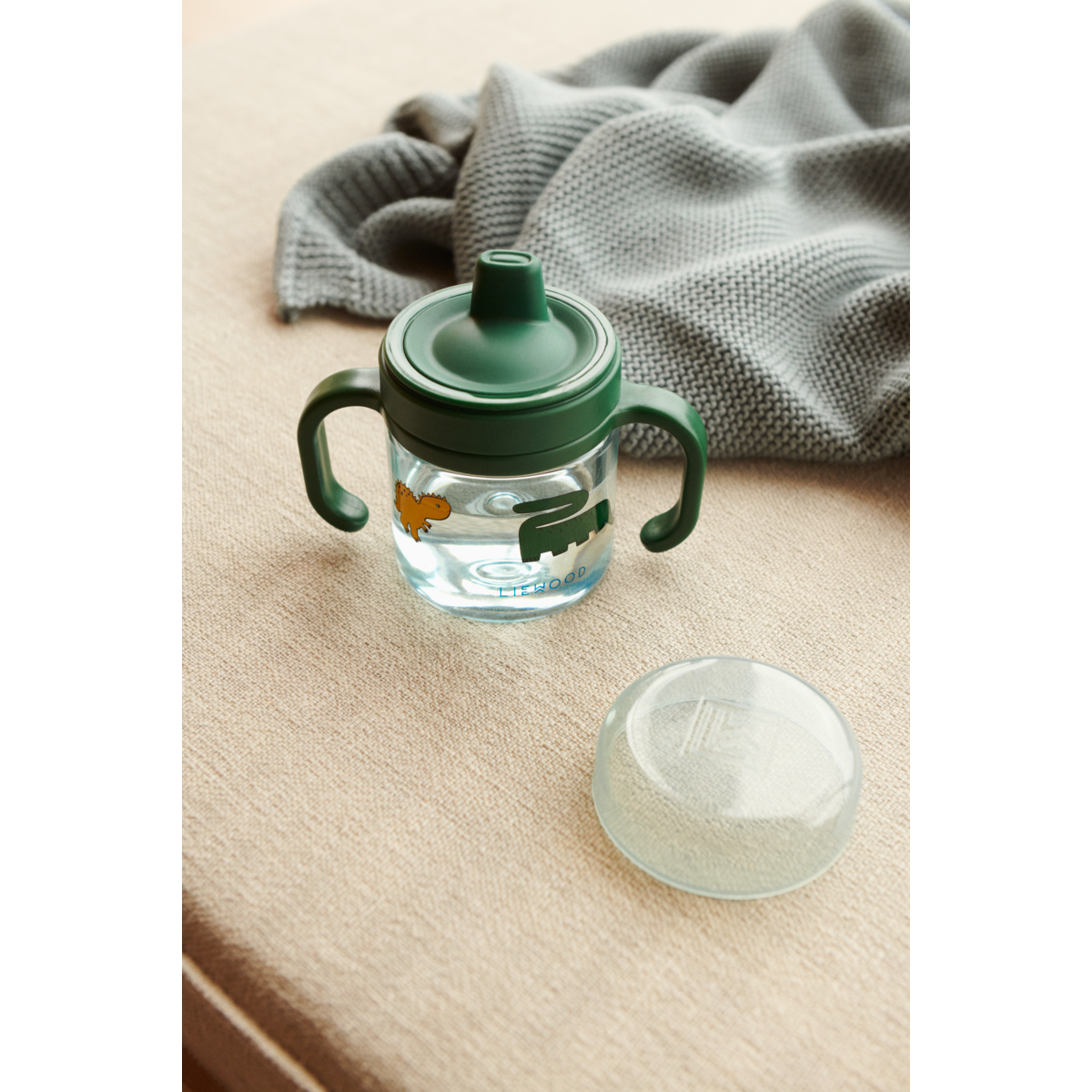 Liewood Kylo Tritan Sippy Cup 280 ml. - Dinosaurs / Mist - CUP